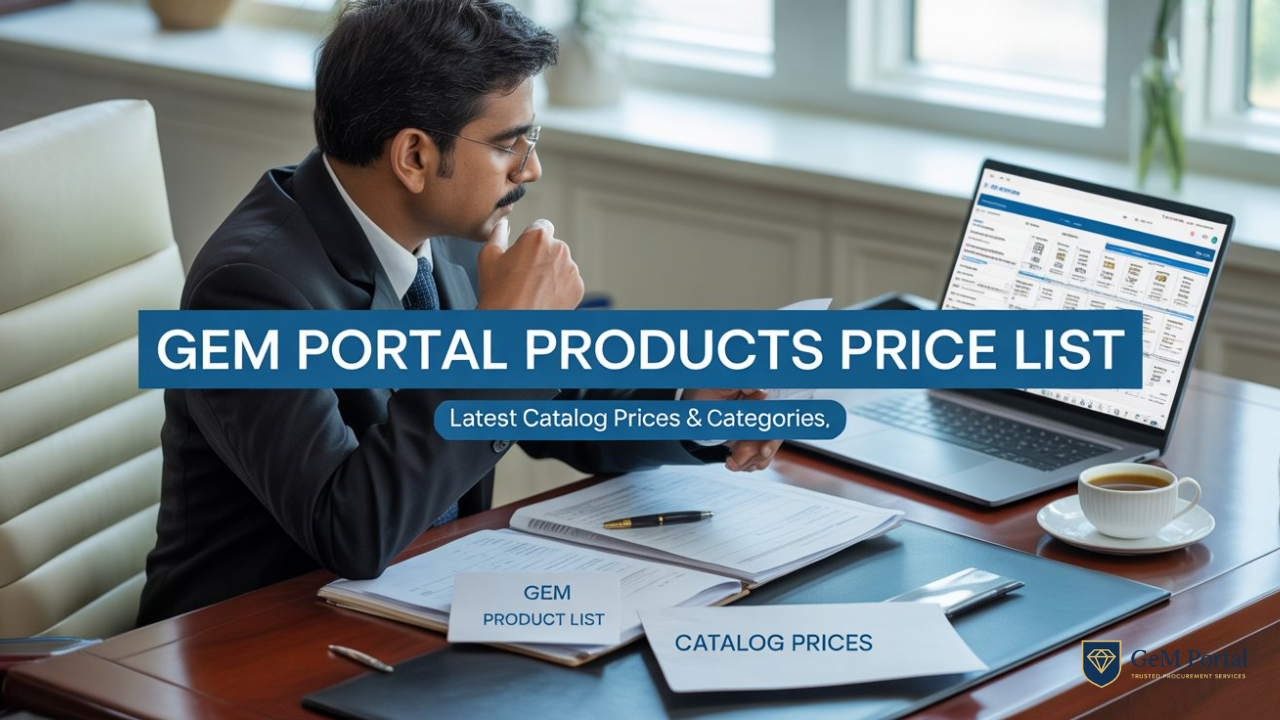 GeM Portal Products Price List | GeM Catalog Prices | Product Categories